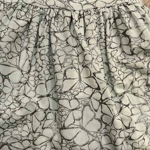 Floral Patterned Kids Dress - Mint Green